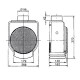 Кухонный вентилятор CK 40F (белый) 